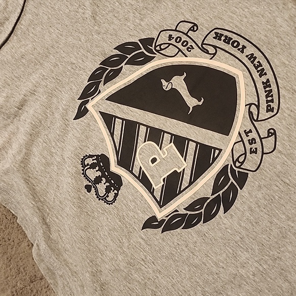 PINK Victoria's Secret Tees - Light Pink, Gray, Lavender - Picture 2 of 4